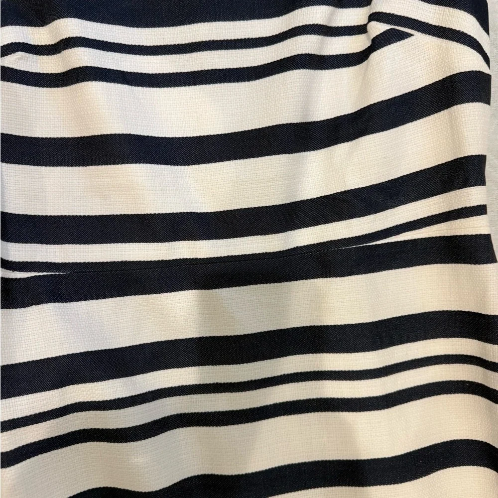 J. Crew Navy and Cream Striped Mini Dress